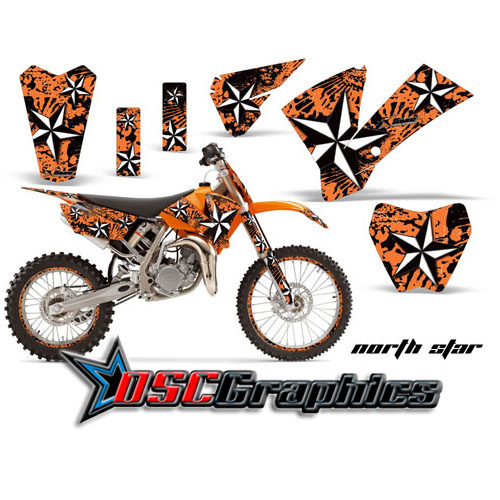 KTM SX 85 2004-2005 Motocross Orange Northstar Vinyl Sticker Kit