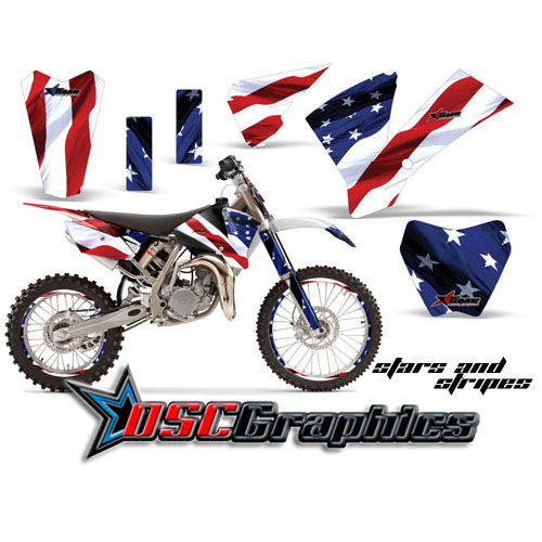 KTM SX 85 2004-2005 Motocross Stars And Stripes Vinyl Sticker Kit