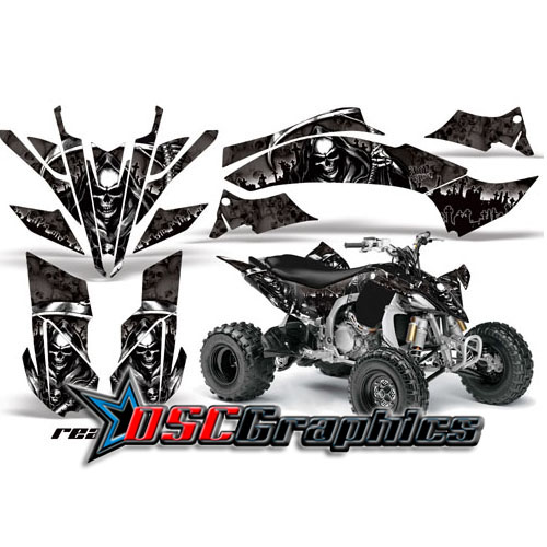 Yamaha Banshee YFZ450 2009-2010 ATV Graphic Black Reaper Sticker Kit