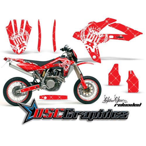 Husqvarna WR 510 Motocross Red Reloaded Graphic Sticker Kit Fits 2006-2011