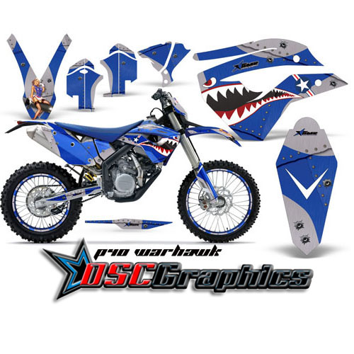 Husaberg FE 450 Dirt Bike Blue War Hawk Vinyl Kit Fits 2009-2011