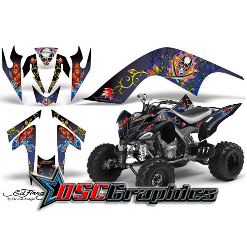 Yamaha Banshee Raptor 700 ATV Blue Pirates Vinyl Graphic Kit Fits All Years