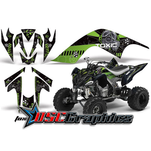 Yamaha Banshee Raptor 700 ATV Green Toxicity Vinyl Graphic Kit Fits All Years