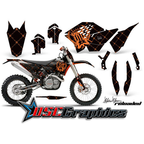 2007-2011 KTM C5 SX Dirt Bike Orange Reloaded Sticker Kit