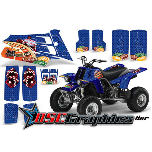 Yamaha Banshee Four Wheeler Blue Vegas Baller Vinyl Kit Fits Banshee 350