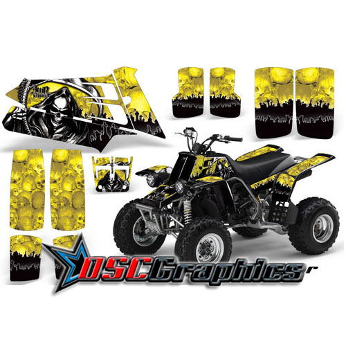 Yamaha Banshee Four Wheeler Yellow Reaper Vinyl Kit Fits Banshee 350