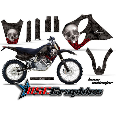 1993-1997KTM C0 SX Four Stroke Motocross Black Bone Collector Graphic Kit