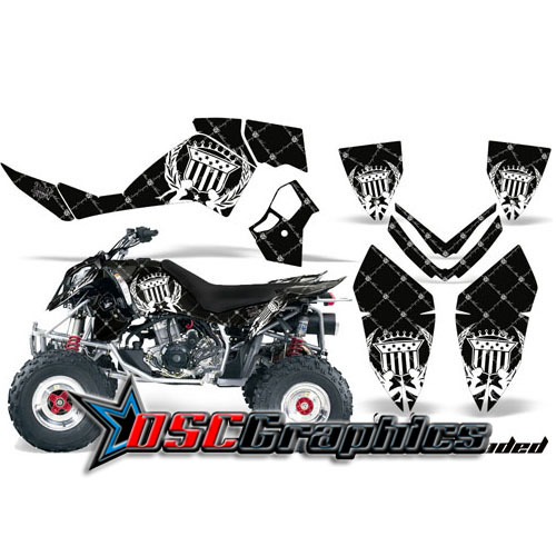 2006-2008 Polaris Outlaw 500 Quad Black Reloaded Vinyl Graphics