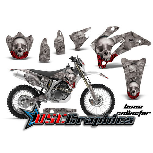 2007-2011 Yamaha Banshee WR450F Motocross White Bone Collector Vinyl Kit