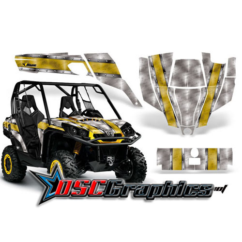 2011 CanAm BPR Commander 800 Side X Side Bullet Proof Vinyl Graphics Kit