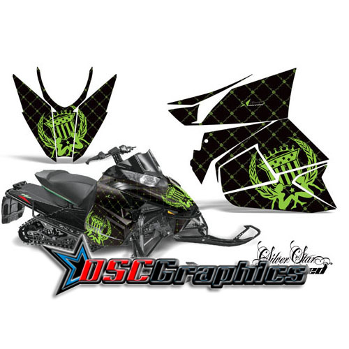 2012 Artic Cat SnoPro Snow Mobile Green Reloader Vinyl Graphics