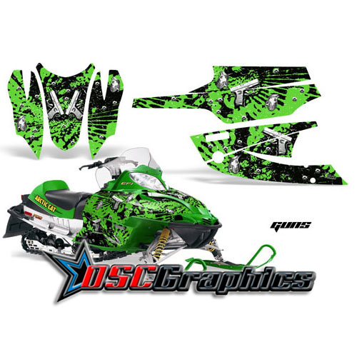 Arctic Cat Firecat F5 Snow Mobile Guns Vinyl Graphics