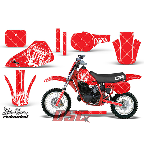 Reloaded Red Moto 1984-1985 Honda CR60 Vinyl Graffix Wrap Kit