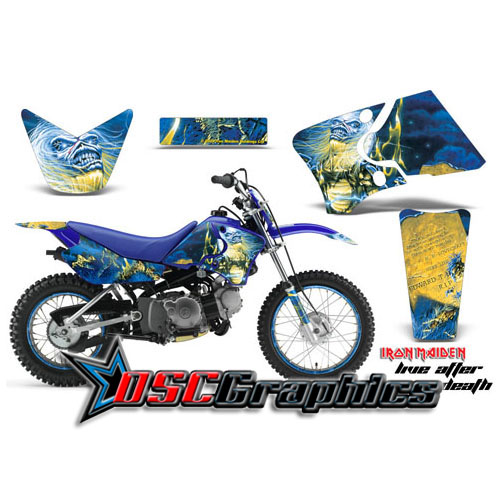 2000-2007 Yamaha Banshee TTR90 Motocross Live After Death Vinyl Graphic Kit