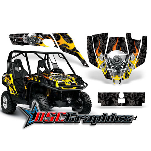 2011 CanAm BPR Commander 800 Side X Side Motorhead Vinyl Graphics Kit