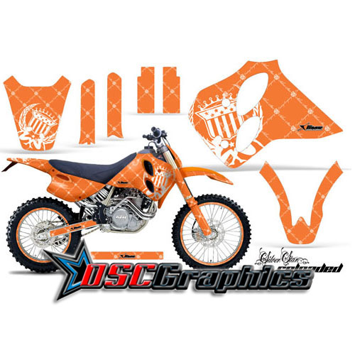 KTM C0 SX Four Stroke 1993-1997 Motocross Orange Reloaded Graphic Kit