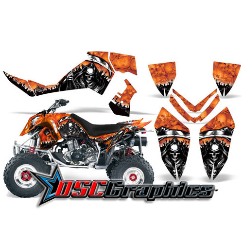 Polaris Quad Orange Reaper Vinyl Graphics Fit Outlaw 500 2006-2008