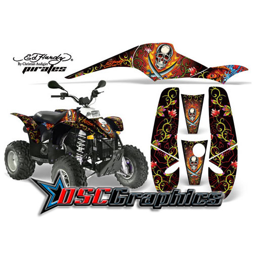 Polaris Trailblazer 200 2002-2007 Quad Pirates Vinyl Graphics