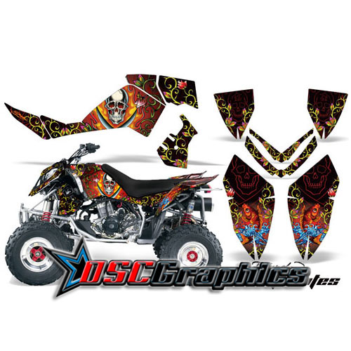 Polaris Quad Pirates Vinyl Graphics Fit Outlaw 500 2006-2008