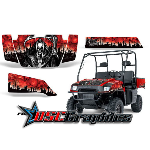 2005-2008 Polaris Ranger 500 XP UTV Red Reaper Vinyl Wrap Kit