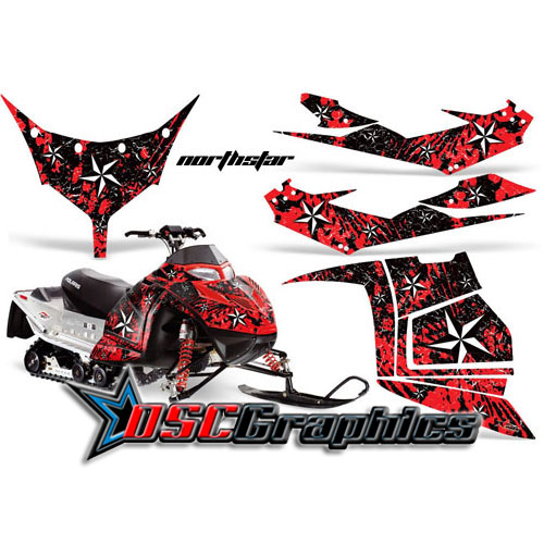 Snow Mobile NorthStar Vinyl Graphics Fit Polaris IQ Race 600