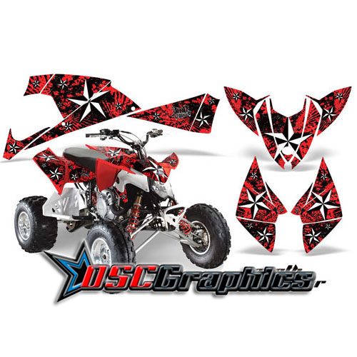 Polaris Outlaw 500 2009-2011 Four Wheeler Red North Star Vinyl Stickers