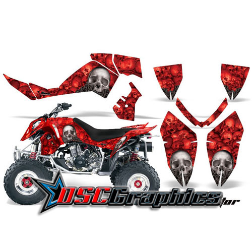 Polaris Quad Red Bone Collector Vinyl Graphics Fit Outlaw 525 2006-2008