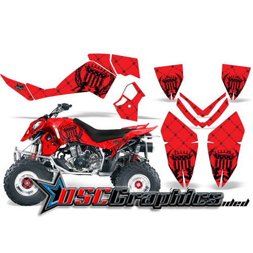 Polaris Outlaw 500 2006-2008 Quad Red Reloaded Vinyl Graphics