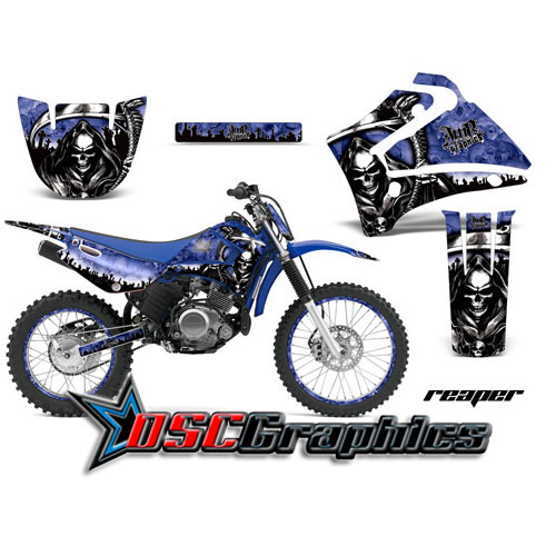 Yamaha Banshee TTR125 2008-2011 Motocross Blue Reaper Graphic Kit