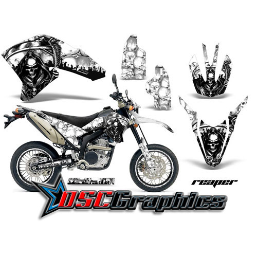 Yamaha Banshee WRX 2007-2008 Motocross White Reaper Sticker kit