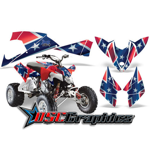 Polaris Four Wheeler Rebel Vinyl Stickers Fit Outlaw 500 2009-2011