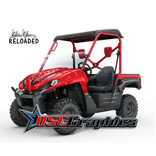 2007-2009 Kawasaki Teryx 750 UTV Red Reloaded Vinyl Stickers Kit