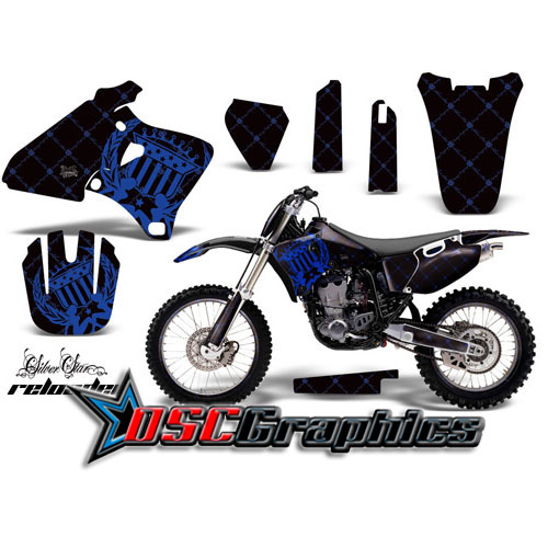 1998-1999 Yamaha Banshee YZ400 Motocross Blue Reloaded 4 Stroke Sticker Kit