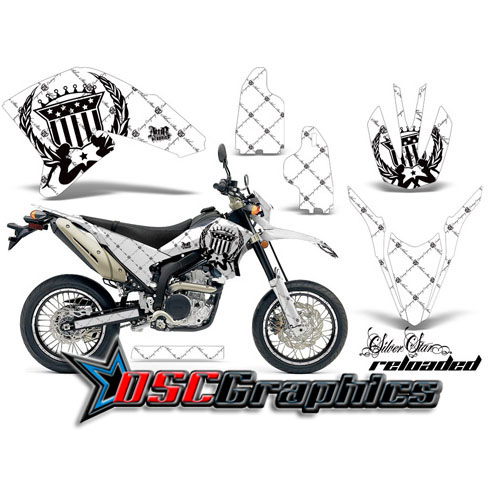 Yamaha Banshee WRX Motocross White Reloaded Sticker kit Fits 2007-2008