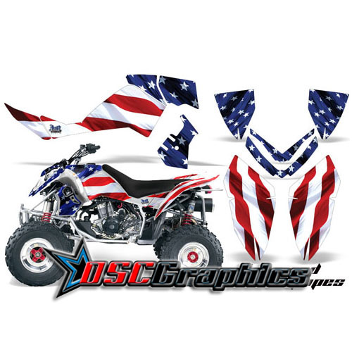 2006-2008 Polaris Outlaw 525 Quad Stars And Stripes Vinyl Graphics