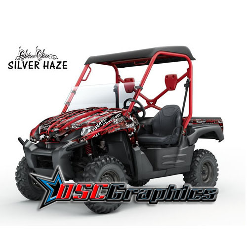 Kawasaki UTV Red Silver Haze Vinyl Stickers Kit Fits Teryx 750 2007-2009