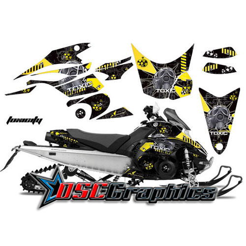 Snow Mobile Toxicity Vinyl Graphics Fit Yamaha Banshee FX Nytro