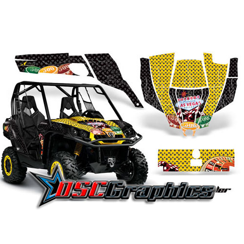 CanAm Side X Side Vegas Baller Vinyl Graphics Kit Fit BPR Commander 1000 2011